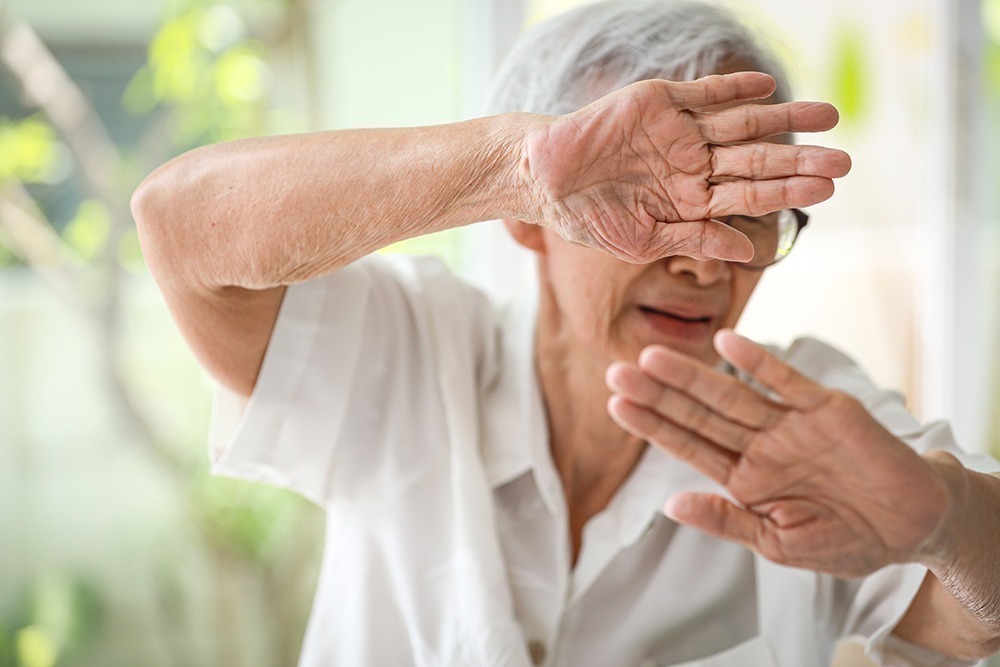 Nursing home abuse victim with visible signs of physical injury, highlighting the severe consequences of neglect and abuse in long-term care facilities.