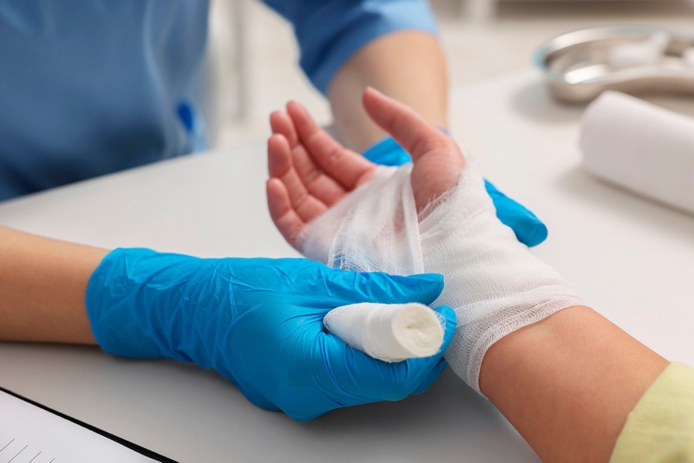 Image of a defective product causing injury, highlighting the importance of product liability and negligence in personal injury claims.