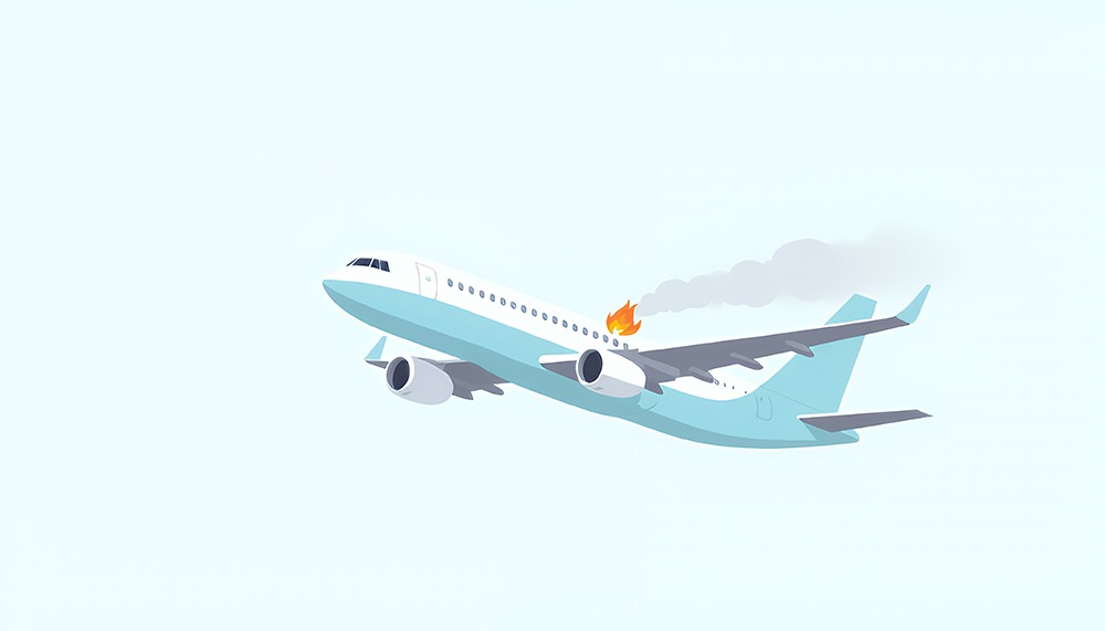 Airplane crash scene with wreckage – Florida and Georgia aviation accident attorneys at DuFault Law represent victims of plane crashes and aviation negligence.
